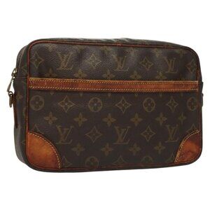 Authentic LOUIS VUITTON Monogram Trocadero 27 Shoulder Bag M51274 LV